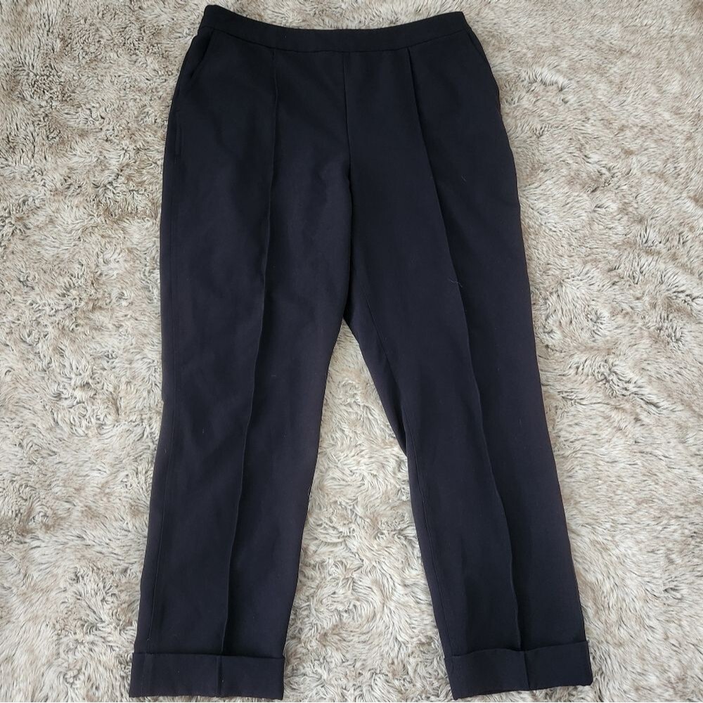 Donna Karan‎ New York Elastic Waist Dress Pant Trousers Size Large